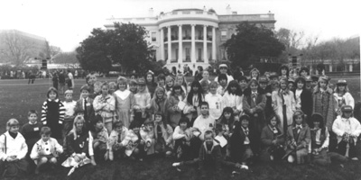 Founders at White House in 1988 after receiving National President's Environmental Youth Award